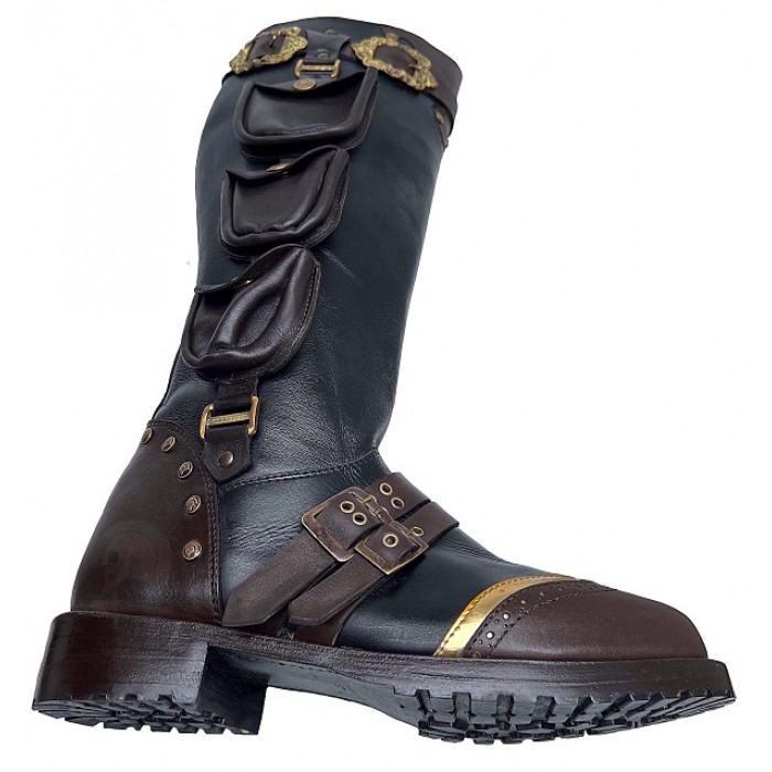 Mens steampunk boots clearance uk